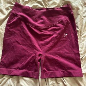 Gymshark Women's Athletic Shorts - Maroon